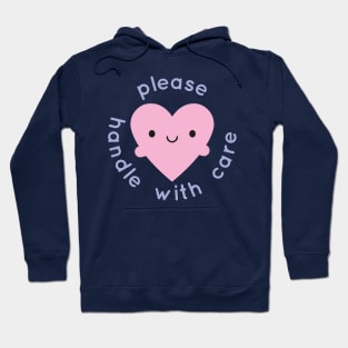 Handle With Care Kawaii Heart Hoodie